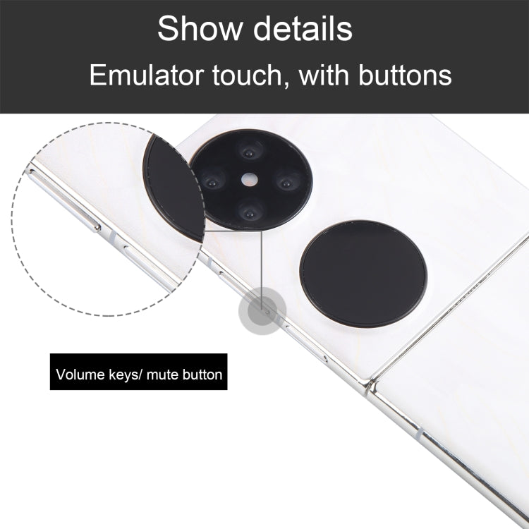 For Huawei Pocket 2 Black Screen Non-Working Fake Dummy Display Model (White) - For Huawei by PMC Jewellery | Online Shopping South Africa | PMC Jewellery | Buy Now Pay Later Mobicred