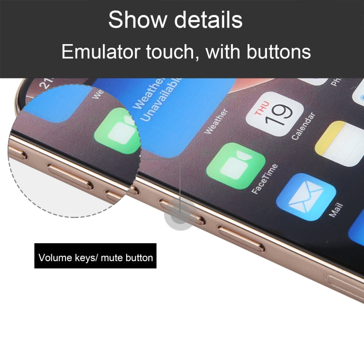 For iPhone 16 Pro Color Screen Non-Working Fake Dummy Display Model (Desert) - For iPhone & iPad by PMC Jewellery | Online Shopping South Africa | PMC Jewellery | Buy Now Pay Later Mobicred