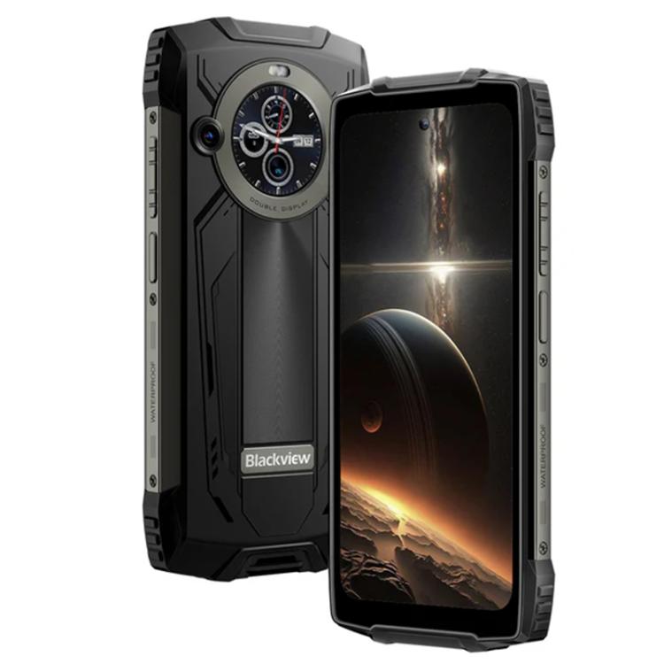 Blackview BV8200 Rugged Phone, 12GB+256GB, 6.5 inch + 1.3 inch Android 14 MediaTekHelio G100 MT8781, Network: 4G, NFC (Black) - free shipping - PMc TechLife - Order now!