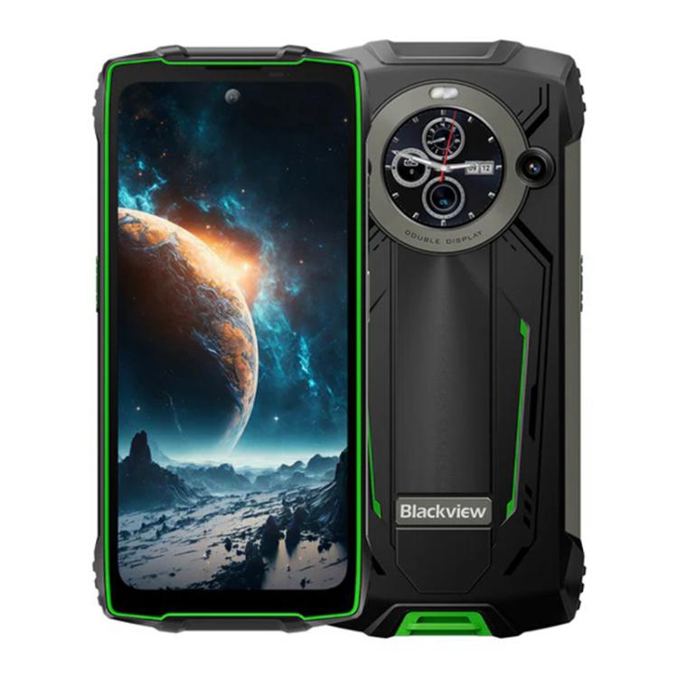 Blackview BV8200 Rugged Phone, 12GB+256GB, 6.5 inch + 1.3 inch Android 14 MediaTekHelio G100 MT8781, Network: 4G, NFC (Green) - free shipping - PMc TechLife - Order now!