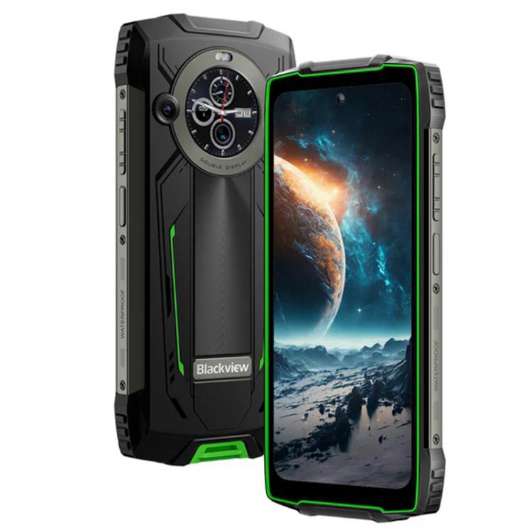 Blackview BV8200 Rugged Phone, 12GB+256GB, 6.5 inch + 1.3 inch Android 14 MediaTekHelio G100 MT8781, Network: 4G, NFC (Green) - free shipping - PMc TechLife - Order now!