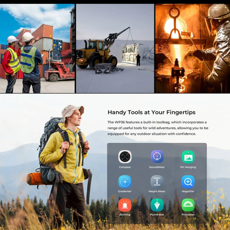 Oukitel WP36 Pro, 6GB+256GB, IP68/IP69K, Fingerprint Identification, 10600mAh, 6.52 inch MediaTek MT8788 Octa Core, NFC, OTG, Network: 4G (Black) - free shipping - PMC Jewellery - Order now!