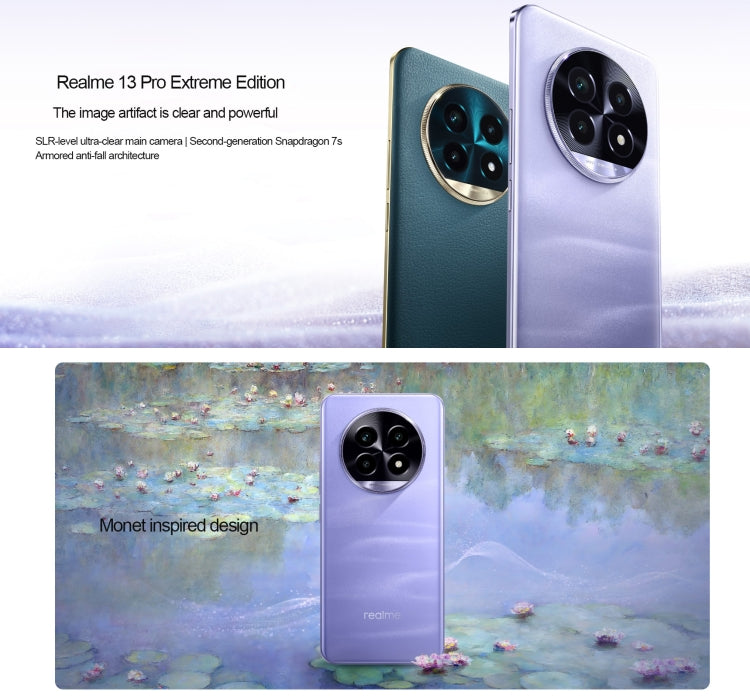 Realme 13 Pro Extreme Edition, 12GB+256GB, Screen Fingerprint Identification, 6.7 inch Realme UI 5.0 Snapdragon 7s Gen 2 Octa Core, NFC, Network: 5G (Purple) - free shipping - PMC Jewellery - Order now!
