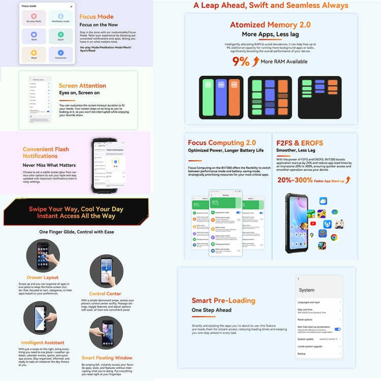 Blackview BV7300 Rugged Phone, 6GB+256GB, IP68/IP69K/MIL-STD-810H, 6.67 inch Android 14 MediaTek Helio G81 MT6769V/CB Octa Core, Network: 4G, OTG (Orange) - free shipping - PMC Jewellery - Order now!