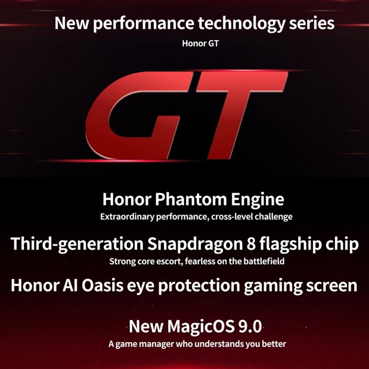 Honor GT, 12GB+256GB, In-screen Fingerprint, 6.7 inch MagicOS 9.0 Android 15.0 Snapdragon 8 Gen 3 Octa Core, Network: 5G, OTG, NFC (White) - free shipping - PMc TechLife - Order now!