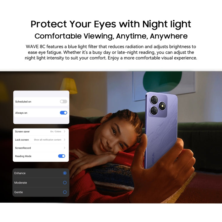 Blackview WAVE 8C, 2GB+64GB, 6.56 inch Android 14 GO Unisoc SC9863A Octa Core, Network: 4G, OTG (Purple) - free shipping - PMC Jewellery - Order now!