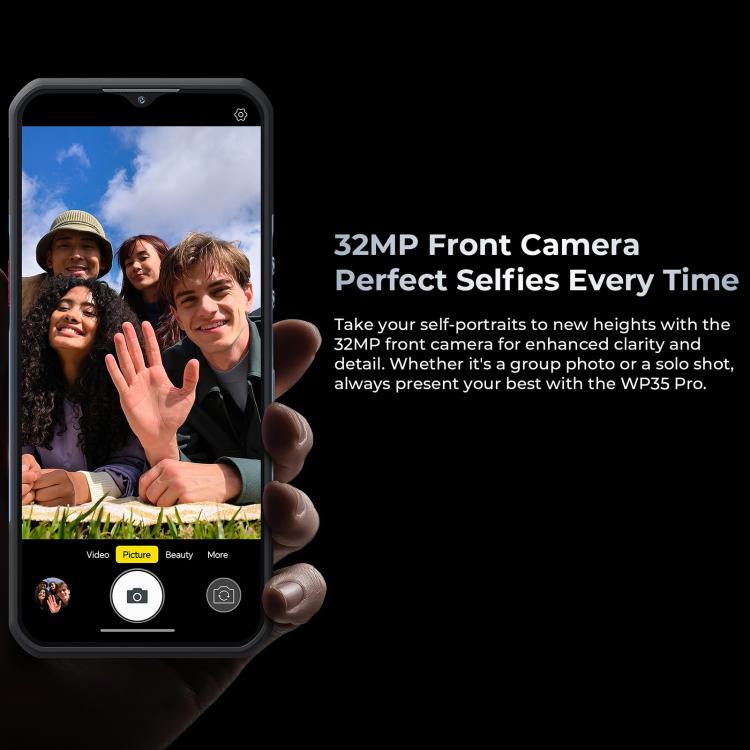 Oukitel WP35 Pro 5G Rugged Phone, 12GB+512GB, 6.6 inch Android 14 MediaTek Dimensity 6300 Octa Core, NFC, OTG, Network: 5G (Green) - free shipping - PMc TechLife - Order now!