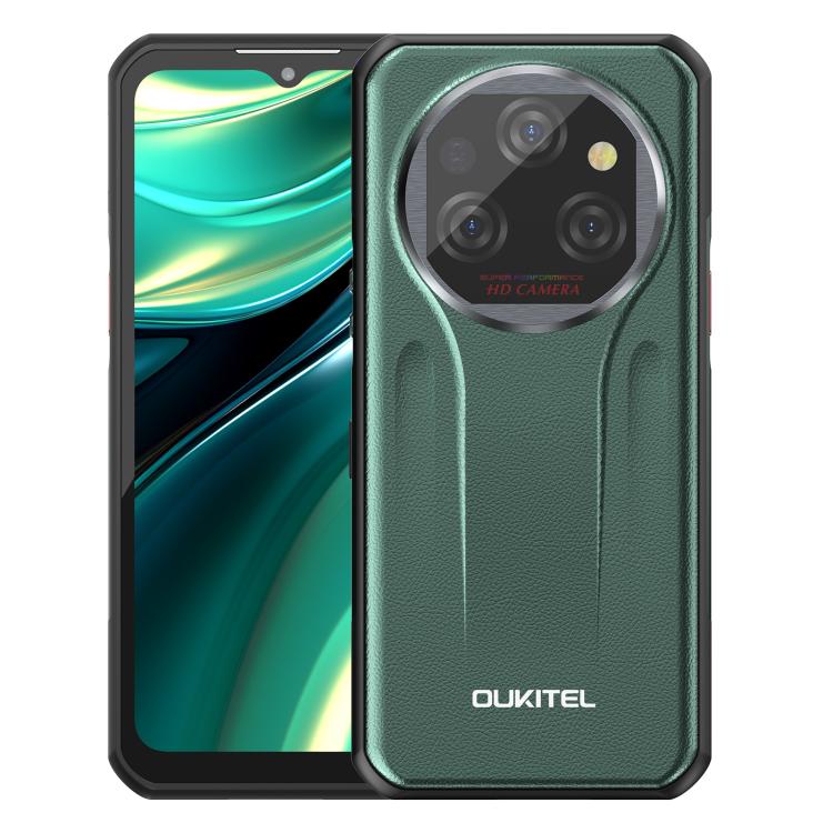 Oukitel WP39 Pro 5G Rugged Phone, 12GB+512GB, Night Vision, Fingerprint Identification, 6.6 inch Android 14 MediaTek Dimensity 6300 Octa Core, NFC, OTG, Network: 5G (Green) - free shipping - PMc TechLife - Order now!