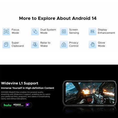 DOOGEE Blade 10 Max, 8GB+256GB, 6.56 inch + 1.54 inch Android 14 Spreadtrum T606 Octa Core, Network: 4G, OTG, NFC (Silver) - DOOGEE by DOOGEE | Online Shopping South Africa | PMC Jewellery | Buy Now Pay Later Mobicred