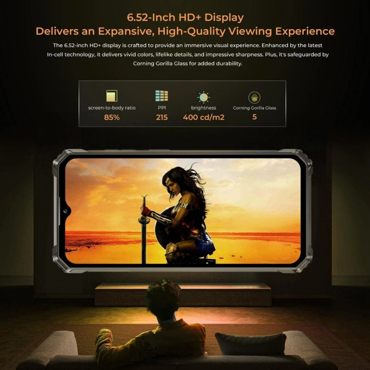 Oukitel G1 Rugged Phone, 6GB+256GB, Fingerprint Identification, 6.52 inch Android 14 T606 Octa Core, NFC, OTG, Network: 4G (Orange) - free shipping - PMC Jewellery - Order now!