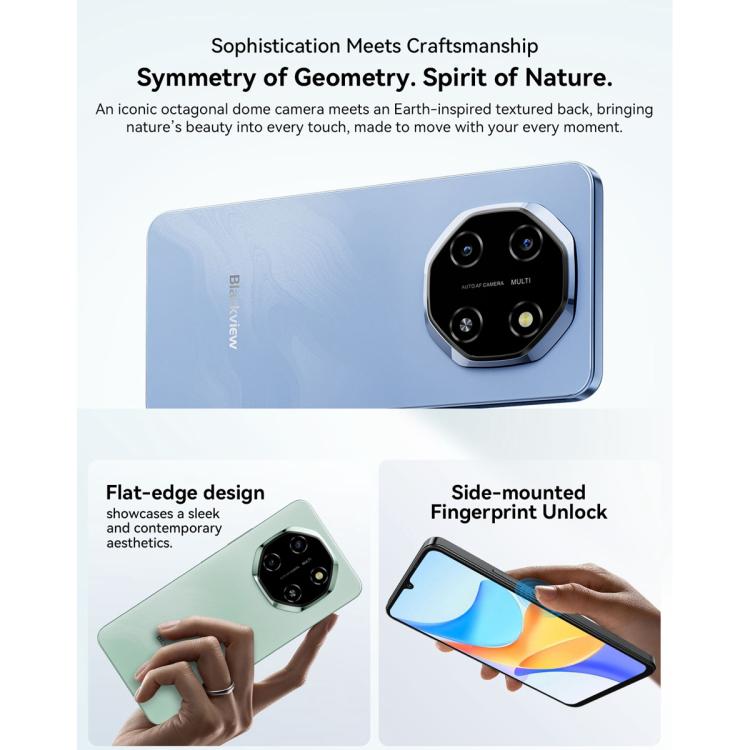 Blackview SHARK 6 5G, 8GB+128GB, 6.88 inch Android 15 Unisoc UMS9620 T8100 Octa Core, Network: 5G, NFC, OTG (Mint Green) - free shipping - PMC TechLife - Order now!