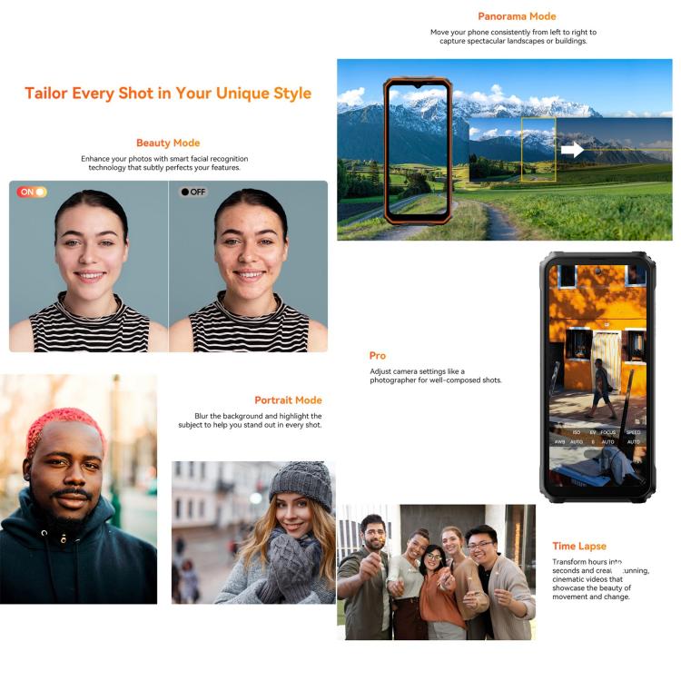 Blackview Oscal Marine 2, 4GB+64GB, 6.56 inch Android 15 Unisoc UMS9230E T615 Octa Core, Network: 4G, OTG, NFC (Orange) - free shipping - PMC TechLife - Order now!