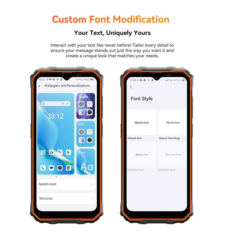 Blackview Oscal Marine 2, 4GB+64GB, 6.56 inch Android 15 Unisoc UMS9230E T615 Octa Core, Network: 4G, OTG, NFC (Orange) - free shipping - PMC TechLife - Order now!