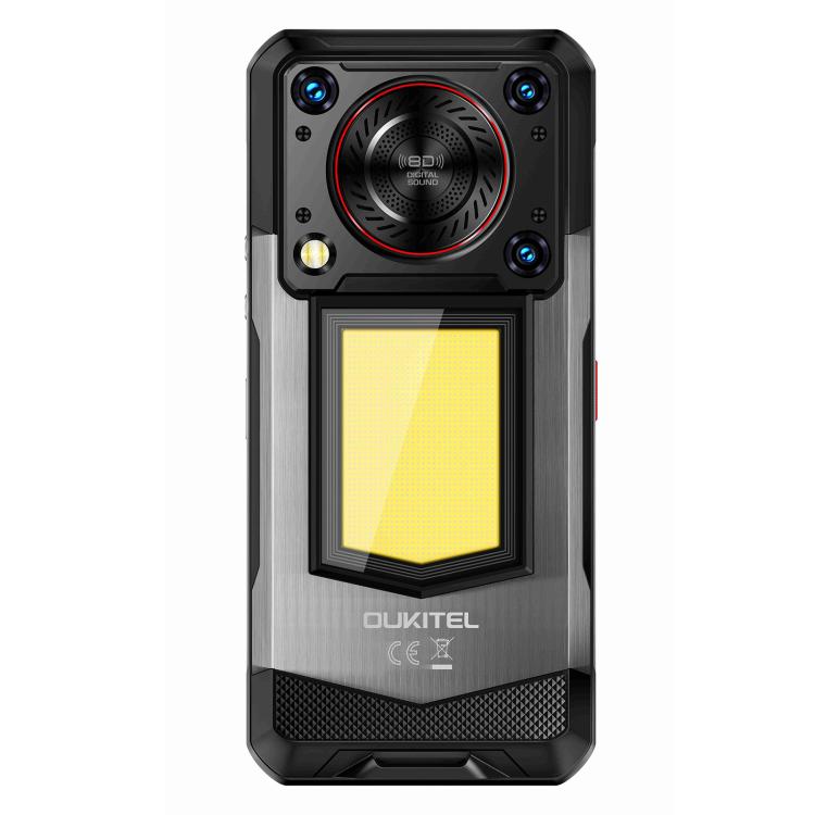 Oukitel WP56 Rugged Phone, 12GB+512GB, 108MP Camera, Fingerprint Identification, 6.8 inch Android 15 MTK Dimensity 7050 Octa Core, NFC, OTG, Network: 5G (Black) - free shipping - PMC TechLife - Order now!