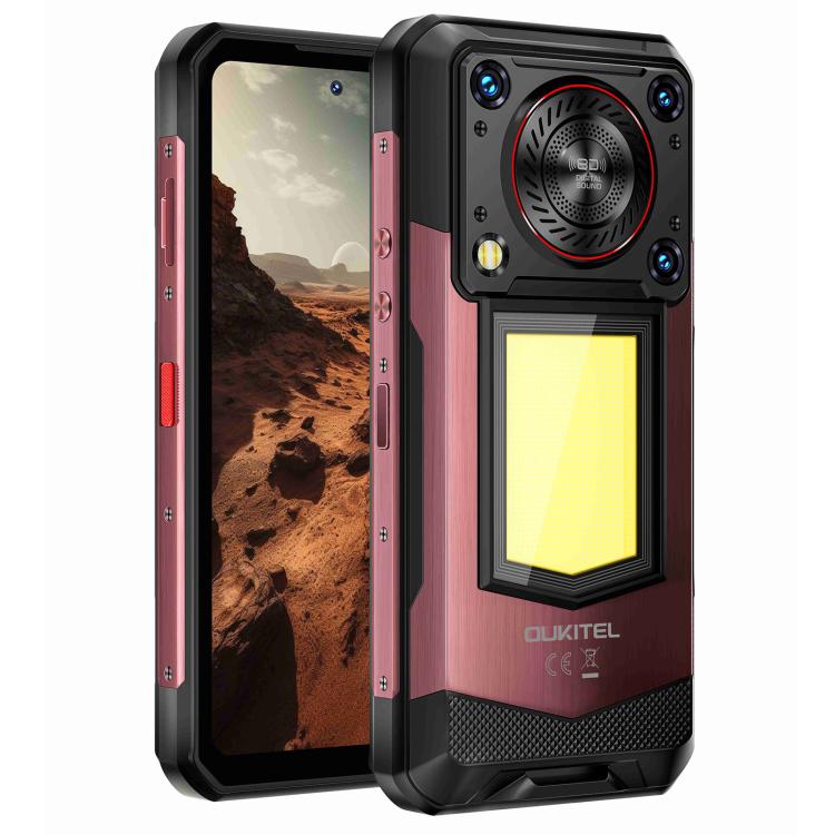 Oukitel WP56 Rugged Phone, 12GB+512GB, 108MP Camera, Fingerprint Identification, 6.8 inch Android 15 MTK Dimensity 7050 Octa Core, NFC, OTG, Network: 5G (Red) - free shipping - PMC TechLife - Order now!