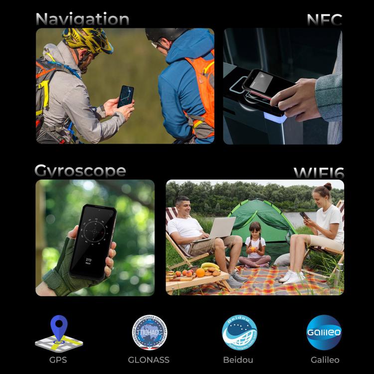 Oukitel WP56 Rugged Phone, 12GB+512GB, 108MP Camera, Fingerprint Identification, 6.8 inch Android 15 MTK Dimensity 7050 Octa Core, NFC, OTG, Network: 5G (Black) - free shipping - PMC TechLife - Order now!