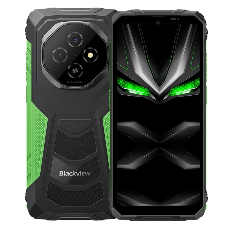 Blackview FORT 1, 6GB+256GB, 6.56 inch Android 15 Unisoc UMS9230E T615 Octa Core, Network: 4G, OTG, NFC (Green) - free shipping - PMC TechLife - Order now!