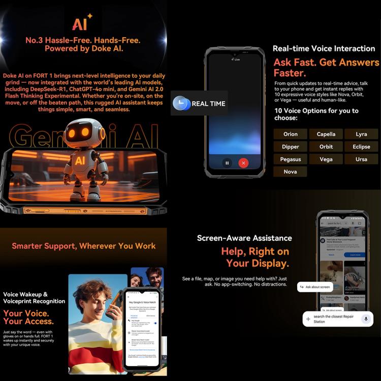 Blackview FORT 1, 6GB+256GB, 6.56 inch Android 15 Unisoc UMS9230E T615 Octa Core, Network: 4G, OTG, NFC (Black) - free shipping - PMC TechLife - Order now!