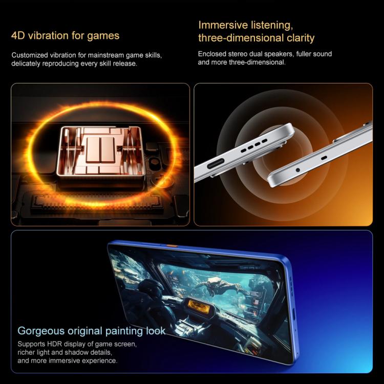 Realme Neo7 SE, 12GB+256GB, 6.78 inch Android 15 / Realme UI 6.0 MediaTek Dimensity 8400-MAX Octa Core, NFC, Network: 5G (Blue) - free shipping - PMc TechLife - Order now!