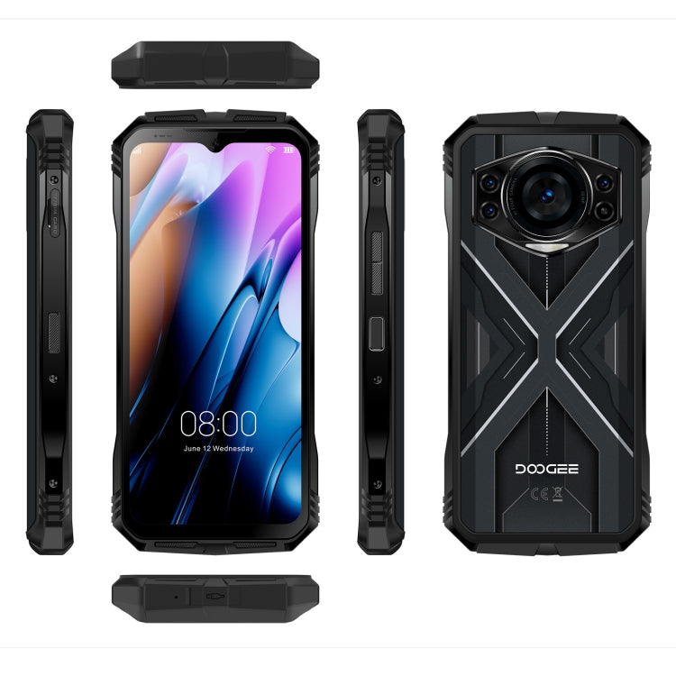 DOOGEE S Cyber, 8GB+256GB, 6.58 inch Android 14 Spreadtrum T606 Octa Core, Network: 4G, OTG, NFC (Black Silver) - DOOGEE by DOOGEE | Online Shopping South Africa | PMC Jewellery | Buy Now Pay Later Mobicred