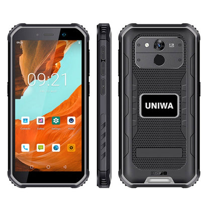 UNIWA F963 Pro Rugged Smart Phone, 4GB+64GB, 5.5 inch Android 13, Unisoc T606 Octa Core, NFC, Fingerprint Unlock, 4G Network, UK Plug (Black Grey) - UNIWA by UNIWA | Online Shopping South Africa | PMC Jewellery | Buy Now Pay Later Mobicred