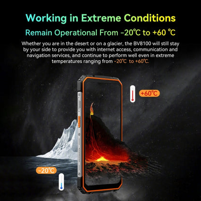[HK Warehouse] Blackview BV8100 Rugged Phone, 12GB+256GB, 6.5 inch Android 14 MediaTek Helio G99 Octa Core up to 2.2GHz, Network: 4G, NFC, OTG (Orange) - Blackview by Blackview | Online Shopping South Africa | PMC Jewellery | Buy Now Pay Later Mobicred
