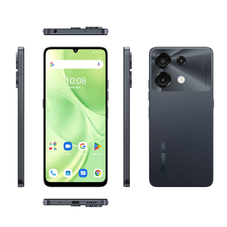 UMIDIGI G9 5G, 6GB+128GB, Side Fingerprint & Face ID Identification, 6.75 inch Android 14 UNISOC T765 Octa Core, Network: 5G (Space Black) - UMIDIGI by UMIDIGI | Online Shopping South Africa | PMC Jewellery | Buy Now Pay Later Mobicred