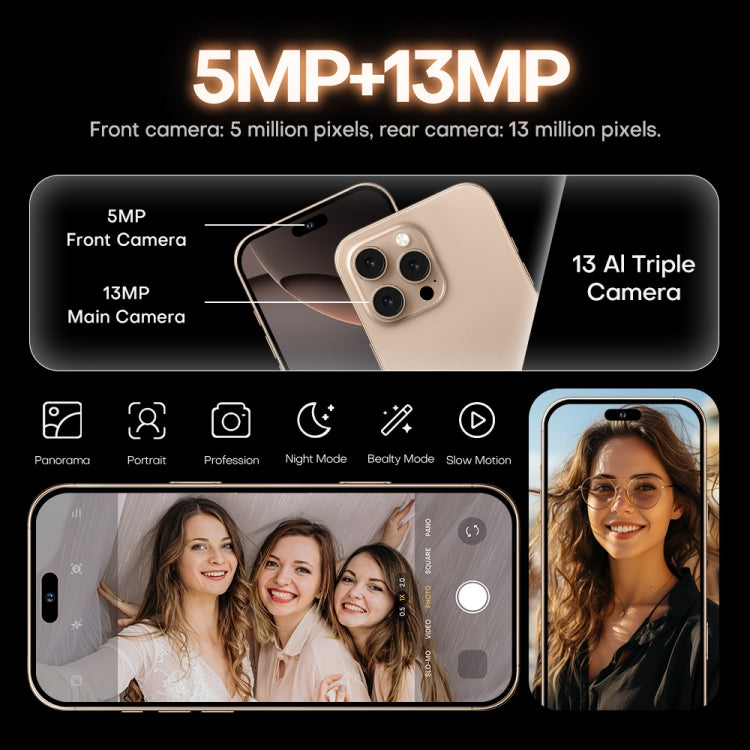 i16 Pro Max / A08, 3GB+32GB, 6.73 inch Screen, Face Identification, Android 8.1 MTK6753 Octa Core, Network: 3G, Dual SIM, AU Plug (White) -  by PMC Jewellery | Online Shopping South Africa | PMC Jewellery | Buy Now Pay Later Mobicred