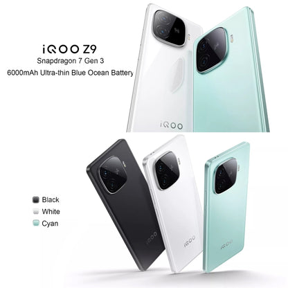 vivo iQOO Z9, Dual Back Cameras, 8GB+128GB, Face ID Screen Fingerprint Identification, 6.78 inch Android 14.0 OriginOS 4 Snapdragon 7 Gen 3 Octa Core 2.63GHz, OTG, NFC, Network: 5G, Support Google Play (White) - vivo by vivo | Online Shopping South Africa | PMC Jewellery | Buy Now Pay Later Mobicred