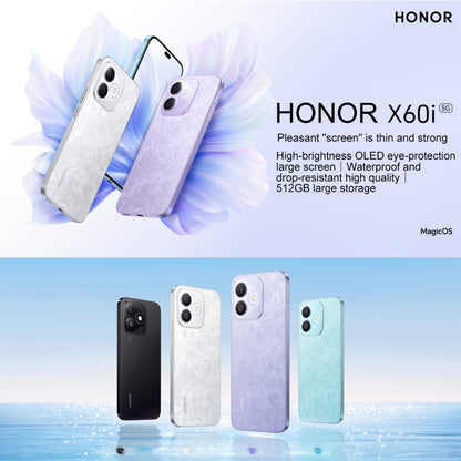 Honor X60i,  12GB+256GB, Screen Fingerprint, 6.7 inch MagicOS 8.0 Dimensity 6080 Octa Core, Network: 5G, OTG, Not Support Google Play (Black) - Honor by Huawei | Online Shopping South Africa | PMC Jewellery | Buy Now Pay Later Mobicred