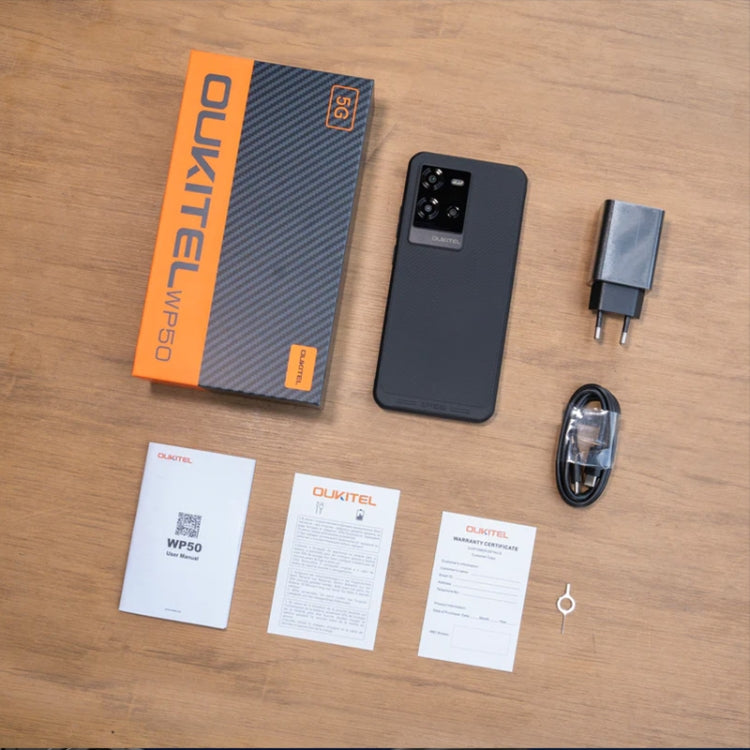 Oukitel WP50 5G Rugged Phone, 4GB+256GB, 6.6 inch Android 14.0 MediaTek Dimensity 6100+ Octa-core, NFC, OTG, Network: 5G (Black) - free shipping - PMC Jewellery - Order now!