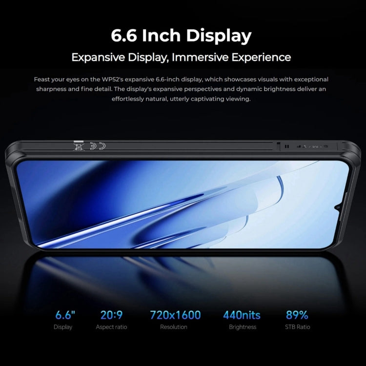 Oukitel WP52 5G Rugged Phone, 4GB+256GB, 6.6 inch Android 14.0 MediaTek Dimensity 6100+ Octa-core, NFC, OTG, Network: 5G (Navy Blue) - free shipping - PMC Jewellery - Order now!