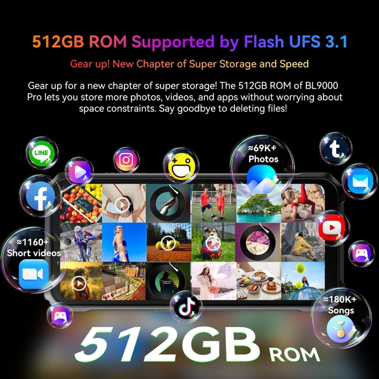 Blackview BL9000 Pro 5G, Thermal Imaging Camera, 12GB+512GB, IP68/IP69K/MIL-STD-810H, 6.78 inch Android 14 MediaTek Dimensity 8020 Octa Core, Network: 5G, NFC, OTG (Black) - free shipping - PMC TechLife - Order now!