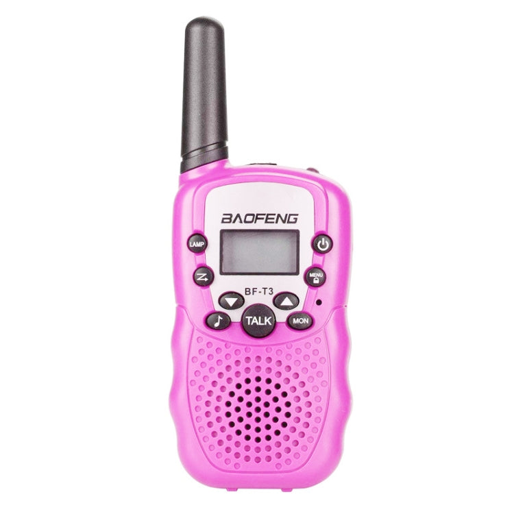 2 PCS BaoFeng BF-T3 1W Children Single Band Radio Handheld Walkie Talkie with Monitor Function, US Plug - Handheld Walkie Talkie by BAOFENG | Online Shopping South Africa | PMC Jewellery | Buy Now Pay Later Mobicred