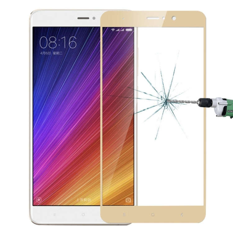 MOFI Xiaomi Mi 5s Plus 0.3mm 9H Hardness 2.5D Explosion-proof Full Screen Tempered Glass Screen Film(Gold) -  by MOFI | Online Shopping South Africa | PMC Jewellery | Buy Now Pay Later Mobicred