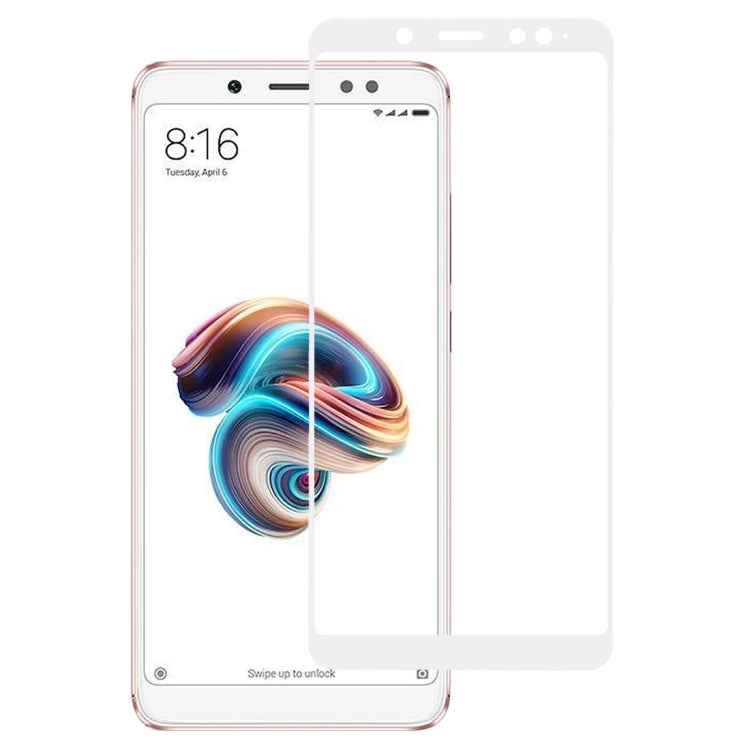 0.33mm 9H 2.5D Full Screen Fully Adhesive Tempered Glass Film for Xiaomi Redmi Note 5 Pro(White) -  by PMC Jewellery | Online Shopping South Africa | PMC Jewellery