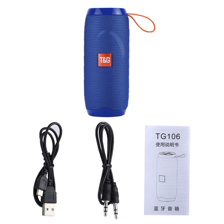 T&G TG106 Portable Wireless Bluetooth V4.2 Stereo Speaker with Handle, Built-in MIC, Support Hands-free Calls & TF Card & AUX IN & FM, Bluetooth Distance: 10m - Desktop Speaker by T&G | Online Shopping South Africa | PMC Jewellery | Buy Now Pay Later Mobicred