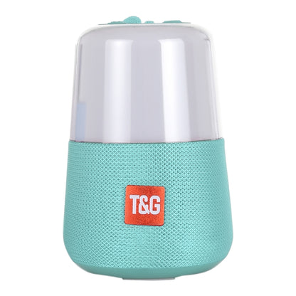 T&G TG168 Portable Wireless Bluetooth V5.0 Stereo Speaker with Handle, Built-in MIC, Support Flashing LED Light & TF Card & U Disk & AUX IN & FM(Cyan) - Desktop Speaker by T&G | Online Shopping South Africa | PMC Jewellery | Buy Now Pay Later Mobicred