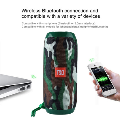 T&G TG117 Portable Bluetooth Stereo Speaker, with Built-in MIC, Support Hands-free Calls & TF Card & AUX IN & FM, Bluetooth Distance: 10m(Green) - Desktop Speaker by T&G | Online Shopping South Africa | PMC Jewellery | Buy Now Pay Later Mobicred