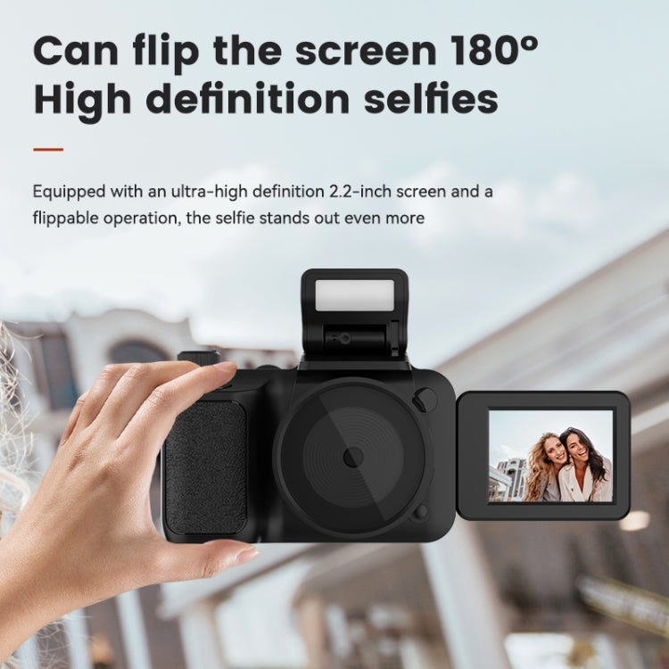 Y5000 4K Mini Digital Camera High Definition Selfies Student Digital Camera, (Black) - free shipping - PMC TechLife - Order now!
