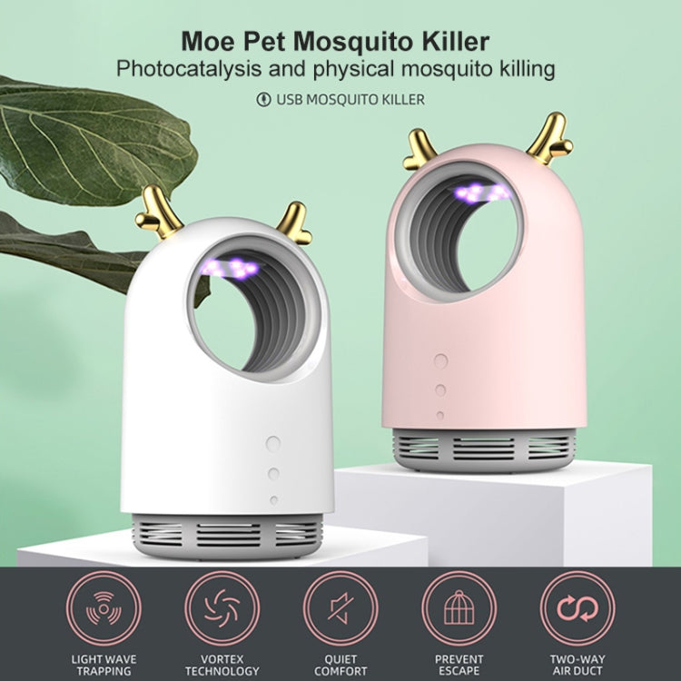 169 Deer Style USB Photocatalyst Mosquito Killer Light Fly Killer Insect Repellent(White) - Repellents by PMC Jewellery | Online Shopping South Africa | PMC Jewellery | Buy Now Pay Later Mobicred