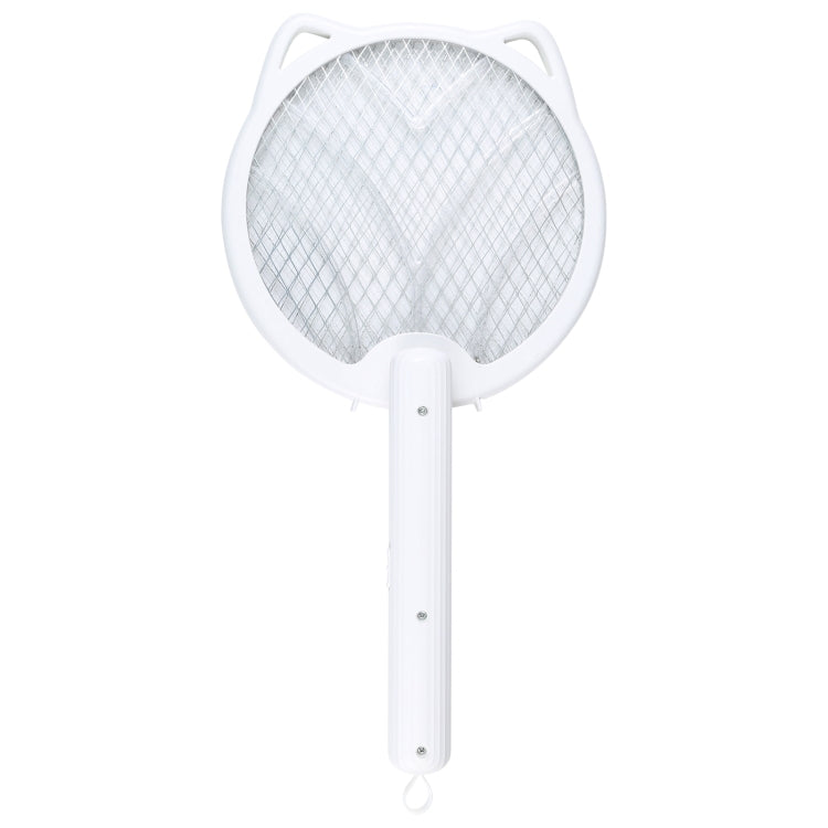 Cat Ear Rotary Electric Mosquito Swatter (White) - Fly Swatter by PMC Jewellery | Online Shopping South Africa | PMC Jewellery | Buy Now Pay Later Mobicred