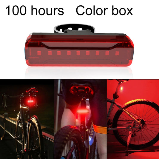 A02 Bicycle Taillight Bicycle Riding Motorcycle Electric Car LED Mountain Bike USB Charging Safety Warning Light (100 Hours, Color Box) - Taillights by PMC Jewellery | Online Shopping South Africa | PMC Jewellery | Buy Now Pay Later Mobicred