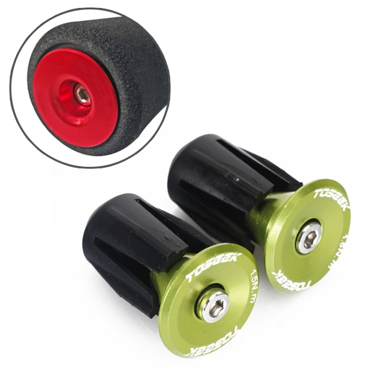 TOSEEK 1 Pair Mountain Bike Handlebar Grips Caps End Plug Aluminum Alloy Bicycle  Bar Ends Plug (Green) - Bicycle Grips by TOSEEK | Online Shopping South Africa | PMC TechLife | Buy Now Pay Later Mobicred