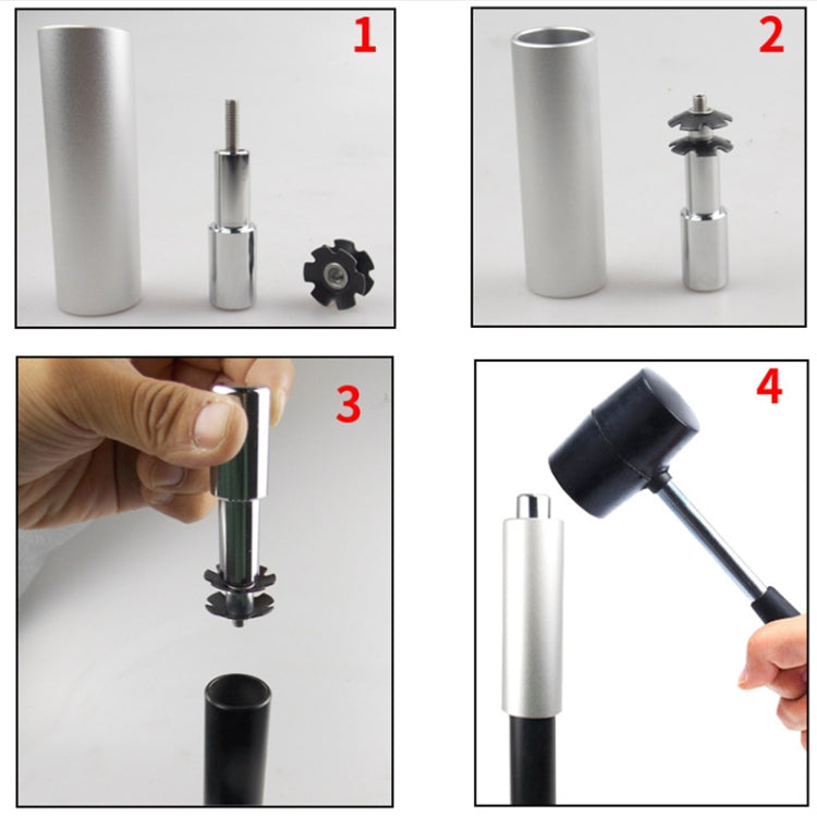 BIKERSAY BT042 Bicycle Fork Star Nut Installation Tool Bowl Set Toothless Bike Sunflower Installation Tools - free shipping - PMc TechLife - Order now!