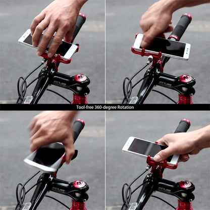 GUB Plus 6 Aluminum Alloy MTB Bike Bicycle Phone Holder(Red) - Holders by GUB | Online Shopping South Africa | PMC Jewellery | Buy Now Pay Later Mobicred