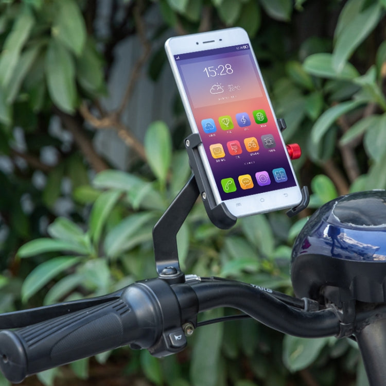 PROMEND SJJ-275E Bicycle Aluminum Alloy Phone Holder for Handlebar (Black) - Holders by PROMEND | Online Shopping South Africa | PMC Jewellery | Buy Now Pay Later Mobicred