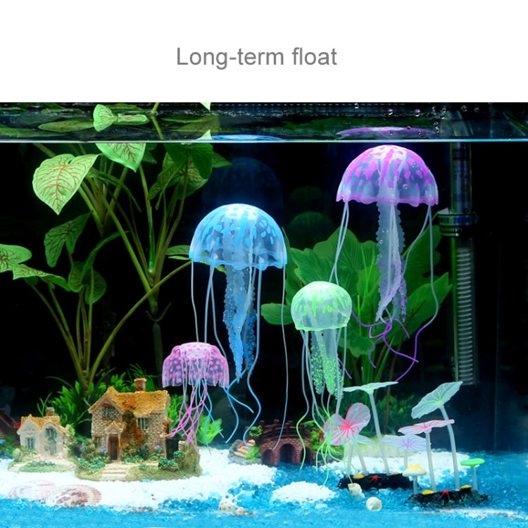 Aquarium Articles Decoration Silicone Simulation Fluorescent Sucker Jellyfish, Size: 5*17cm(Purple) - free shipping - PMc TechLife - Order now!