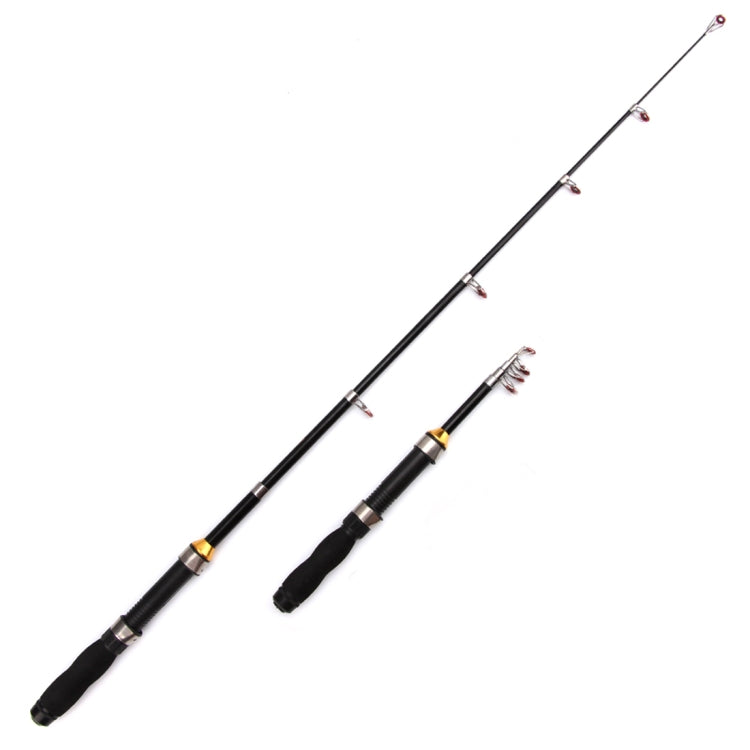 32cm Portable Telescopic Sea Fishing Rod Mini Fishing Pole, Extended Length : 1.5m, Black Tube-type Reel Seat - Fishing Rods & Accessories by PMC TechLife | Online Shopping South Africa | PMC TechLife | Buy Now Pay Later Mobicred