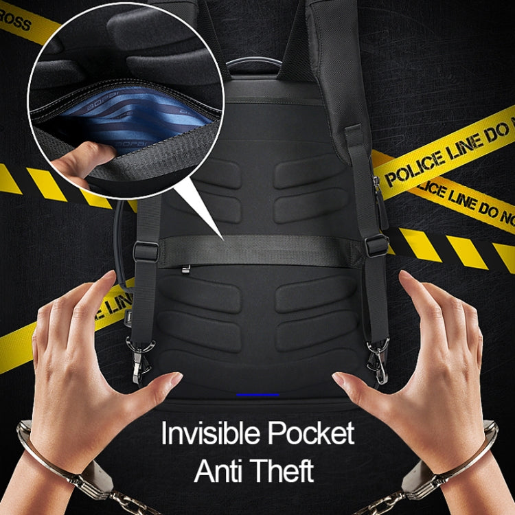 Bopai 751-006881 Business Anti-theft Waterproof Large Capacity Double Shoulder Bag,with USB Charging Port, Size: 30x14x44cm(Black) - 15.6 - 17 inch by Bopai | Online Shopping South Africa | PMC Jewellery | Buy Now Pay Later Mobicred